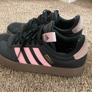 Adidas Black and Pink Casual Shoes